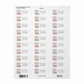 Tot Ziens Schelp Baby Shower Adres Etiket (Full Sheet)
