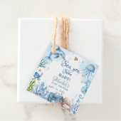 Tot Ziens Schelp Baby Shower Bedankjes Labels (In situ)