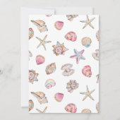 Tot Ziens Schelp Baby Shower Bedankkaart (Achterkant)