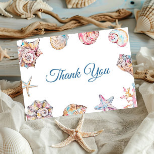 Tot Ziens Schelp Baby Shower Bedankkaart