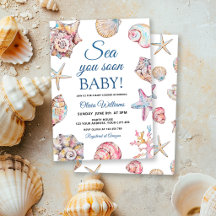 Tot Ziens Schelp Baby Shower