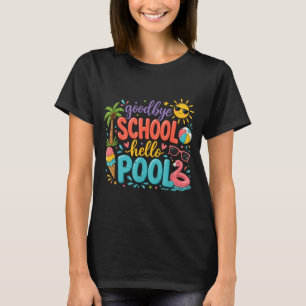 Tot ziens school hallo o zo vakantie leuke kindere t-shirt