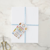 Tot ziens school, hallo zomer, einde van school cadeaulabel (Met Touw)