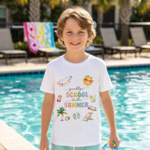 Tot ziens School Hallo Zomerfeest T-shirt 