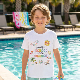 Tot ziens School Hallo Zomerfeest T-shirt 