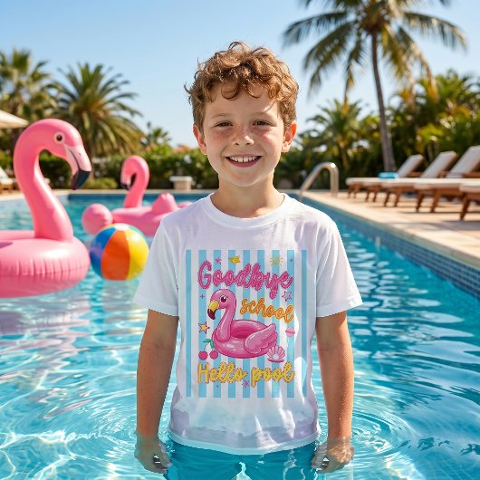 Tot ziens School Hallo Zwembad T-Shirt