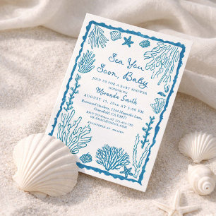 Tot Ziens Soon Kust Baby Shower Kaart