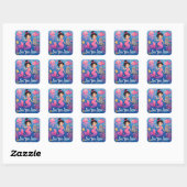 Tot ziens vierkante sticker (Vel)