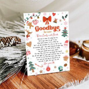 Tot ziens voor nu van je Elf Kerstbrief Kaart