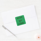 Tot ziens voor nu vierkante sticker (Envelop)