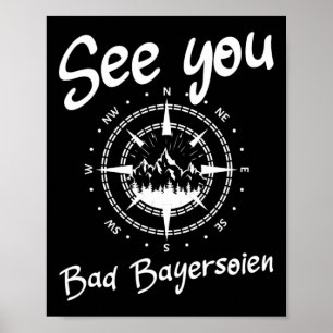 Tot ziens Wandelen Bad Bayersoien Duitsland Vakant Poster