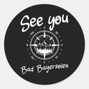 Tot ziens Wandelen Bad Bayersoien Duitsland Vakant Ronde Sticker