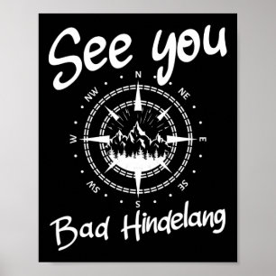 Tot ziens Wandelen Bad Hindelang Duitsland Vakanti Poster