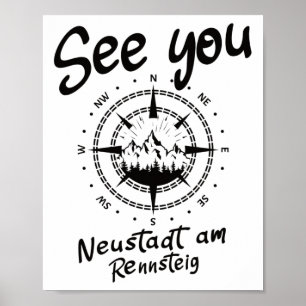 Tot ziens wandelen Neustadt am Rennsteig Vakantie  Poster