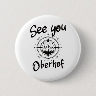 Tot ziens Wandelen Oberhof Duitsland Vakantie Ski  Ronde Button 5,7 Cm