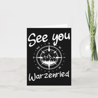 Tot ziens Wandelen Warzenried Duitsland Vakantie S Kaart