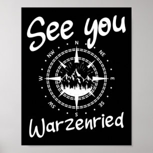 Tot ziens Wandelen Warzenried Duitsland Vakantie S Poster