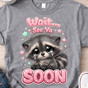 Tot Ziens Wasbeer Grappige Cute Wasbeer T-shirt