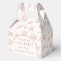 Tot ziens zeeschelpen Baby Shower Favor Boxes