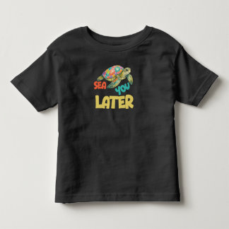 Tot ziens zeeschildpad kinder shirts