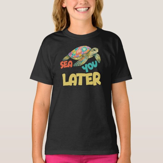 Tot ziens zeeschildpad t-shirt (Voorkant)