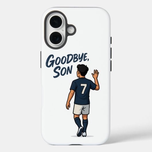 Tot ziens, zoon | Emotioneel nummer 7 Voetbaleerbe Case-Mate iPhone Case (Achterkant)