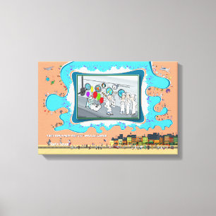 Tot Zinken Gebracht Verjaardag 18x12 Canvasprint Canvas Afdruk