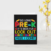 Tot zo lang Pre K kleuterschool hier afgestudeerd Kaart (Gele Bloem)