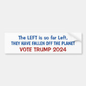 Tot zover links bumpersticker (Voorkant)