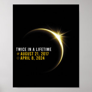 Totaal 24 tweemaal in een leven totale zonneclips poster