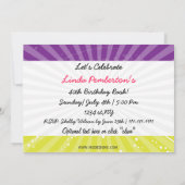 totaal 80-decennium themaretro party Invitation Kaart (Achterkant)