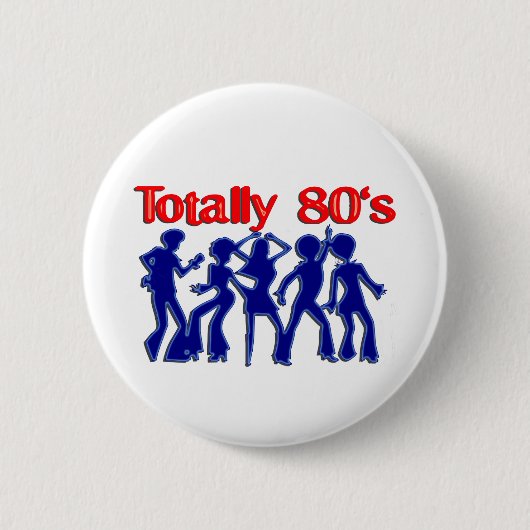 Totaal 80-disco ronde button 5,7 cm (Voorkant)