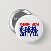 Totaal 80-disco ronde button 5,7 cm (Voorkant /achterkant)
