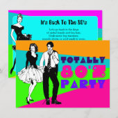 Totaal 80's Party Kaart (Voorkant / Achterkant)