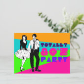 Totaal 80's Party Kaart (Staand voorkant)