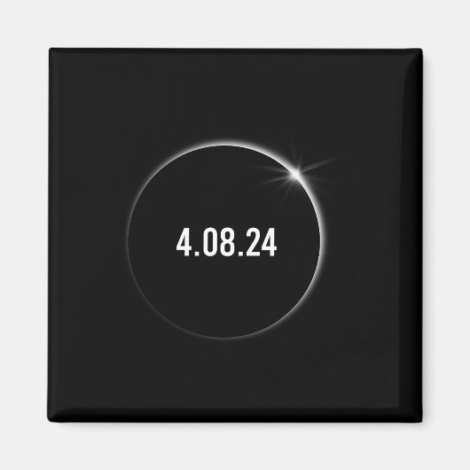 Totaal Amerika 04.08.24 Totaal Zonneongevallen 202 Magneet (Voorkant)