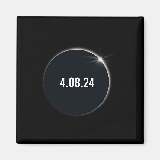 Totaal Amerika 04 08 24 Totaal Zonnerampen 2024 Magneet (Voorkant)