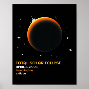 Totaal Amerika 04 08 24 Totaal Zonnerampen 2024 Poster