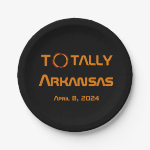 Totaal Arkansas 2024 Zonsverduistering Papieren Bordje