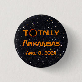 Totaal Arkansas 2024 Zonsverduistering Ronde Button 3,2 Cm