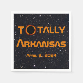 Totaal Arkansas 2024 Zonsverduistering Servet