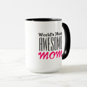 Totaal AWESOME MOEDER-tekst ontwerp Mok (Voorkant rechts)