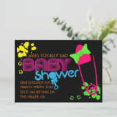 TOTAAL BABY (80) INVITATIE KAART (Staand voorkant)