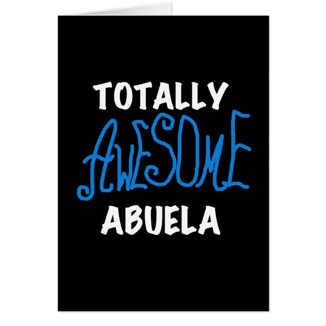 Totaal Blauwe T-shirts Geweldige Abuela en Giften (Voorkant)