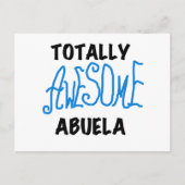Totaal Blauwe T-shirts Geweldige Abuela en Giften Briefkaart (Voorkant)