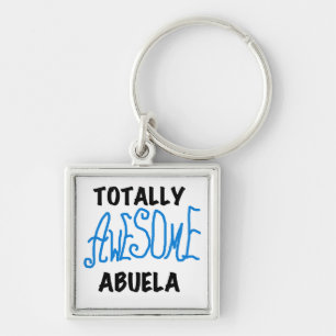 Totaal Blauwe T-shirts Geweldige Abuela en Giften Sleutelhanger