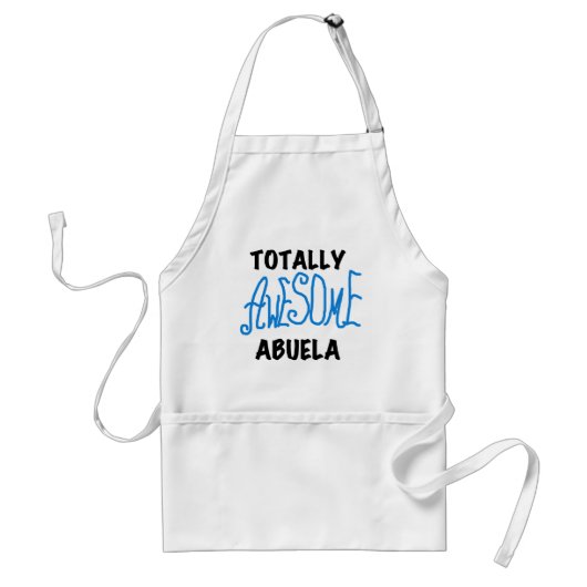 Totaal Blauwe T-shirts Geweldige Abuela en Giften Standaard Schort (Voorkant)