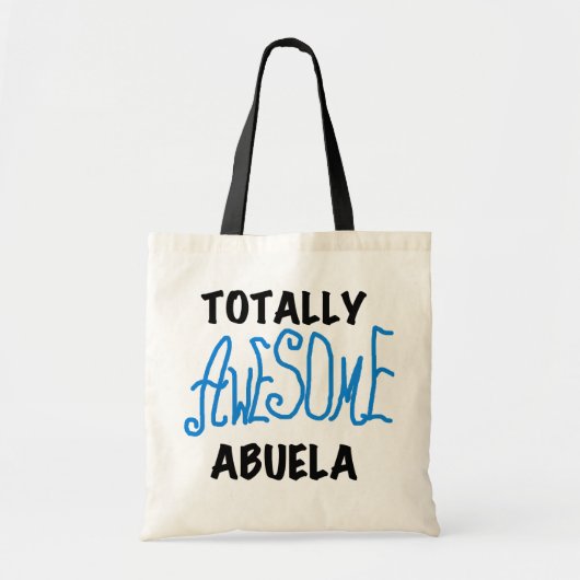Totaal Blauwe T-shirts Geweldige Abuela en Giften Tote Bag (Voorkant)