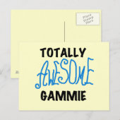 Totaal Blauwe T-shirts Geweldige Gammie en Giften Briefkaart (Voorkant / Achterkant)