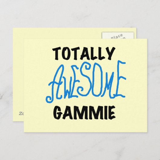 Totaal Blauwe T-shirts Geweldige Gammie en Giften Briefkaart (Voorkant / Achterkant)